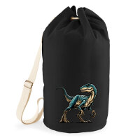 Seesack Velociraptor Dinosaurier 20 Liter Black