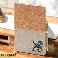 Notizbuch A5 Velociraptor Dinosaurier 80 Blatt inkl....