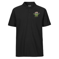 Herren Polo Shirt Stegosaurus Dinosaurier