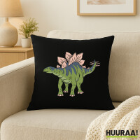 Kissen Stegosaurus Dinosaurier 40x40cm