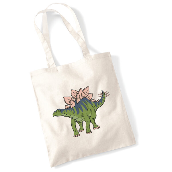 Jutebeutel Stegosaurus Dinosaurier 10 Liter