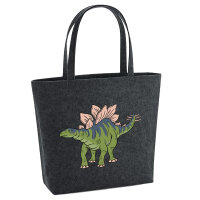 Filz Shopper Stegosaurus Dinosaurier 22 Liter