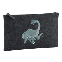 Kulturbeutel Brachiosaurus Dinosaurier 1 Liter Charcoal