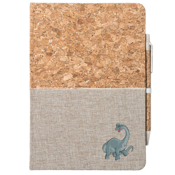 Notizbuch A5 Brachiosaurus Dinosaurier 80 Blatt inkl. Kugelschreiber