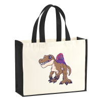 Jutetasche Spinosaurus Dinosaurier 21 Liter Black