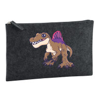 Kulturbeutel Spinosaurus Dinosaurier 1 Liter Charcoal