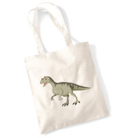 Jutebeutel Allosaurus Dinosaurier 10 Liter