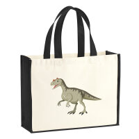 Jutetasche Allosaurus Dinosaurier 21 Liter Black