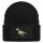 Beanie mit Patch Allosaurus Dinosaurier Black