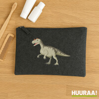 Kulturbeutel Allosaurus Dinosaurier 1 Liter Charcoal