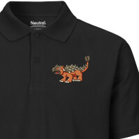 Herren Polo Shirt Ankylosaurus Dinosaurier