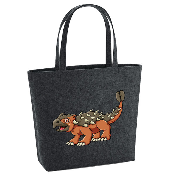 Filz Shopper Ankylosaurus Dinosaurier 22 Liter
