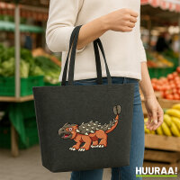 Filz Shopper Ankylosaurus Dinosaurier 22 Liter