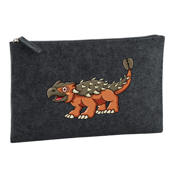 Kulturbeutel Ankylosaurus Dinosaurier 1 Liter Charcoal
