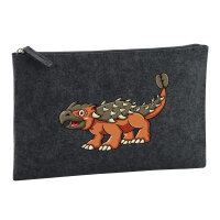 Kulturbeutel Ankylosaurus Dinosaurier 1 Liter Charcoal