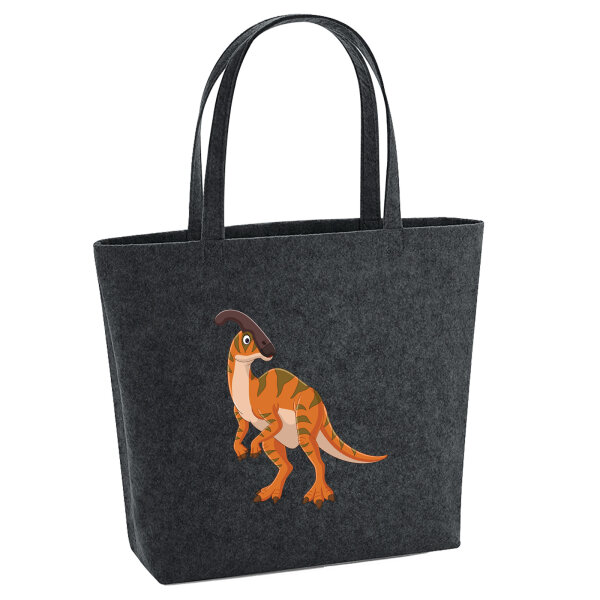 Filz Shopper Parasaurolophus Dinosaurier 22 Liter