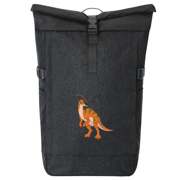 Kurierrucksack Parasaurolophus Dinosaurier 30-44 Liter Black Melange