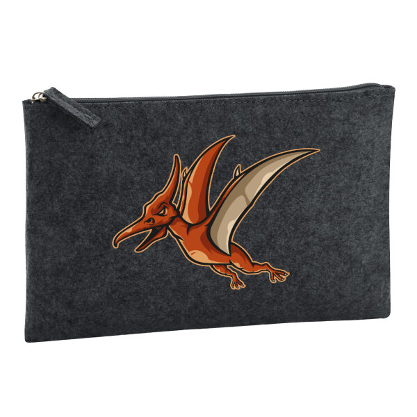 Kulturbeutel Pteranodon Dinosaurier 1 Liter Charcoal