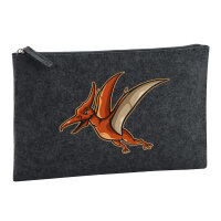 Kulturbeutel Pteranodon Dinosaurier 1 Liter Charcoal