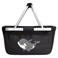 Einkaufskorb faltbar Orka Killerwal 20 Liter Black