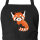 Schürze Roter Panda Comic mit Taschen