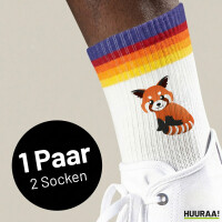 Unisex Socken Roter Panda Comic Baumwolle