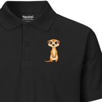 Herren Polo Shirt Erdmännchen Comic