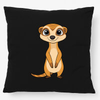 Kissen Erdmännchen Comic 40x40cm