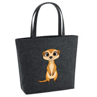 Filz Shopper Erdmännchen Comic 22 Liter