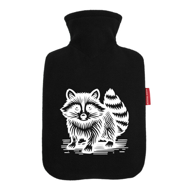 Wärmflasche Waschbär Comic