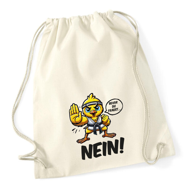 Turnbeutel Bevor du fragst.. Nein Karate Küken 12 Liter