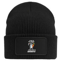 Beanie mit Patch viele Möhren.. Ich habe die grösste cooler Hase Black