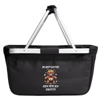 Einkaufskorb faltbar Du bist lustig dich töte ich zuletzt Monster Teddy 20 Liter Black