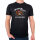Herren T-Shirt Angst vor Hühnern, hat keine Eier grimmiger Hahn