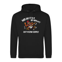 Unisex Hoodie Angst vor Hühnern, hat keine Eier...