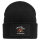 Beanie mit Patch Angst vor Hühnern, hat keine Eier grimmiger Hahn Black