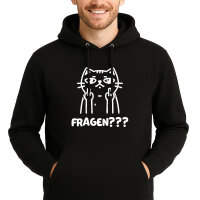 Unisex Hoodie Fragen? grimmige Katze