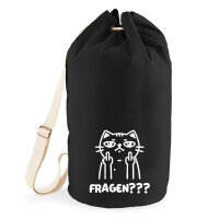 Seesack Fragen? grimmige Katze 20 Liter Black