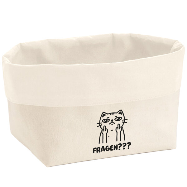 Organizer Fragen? grimmige Katze