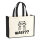 Jutetasche Was? grimmige Katze 21 Liter Black
