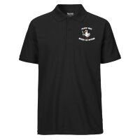 Herren Polo Shirt Peace was never an option Gans