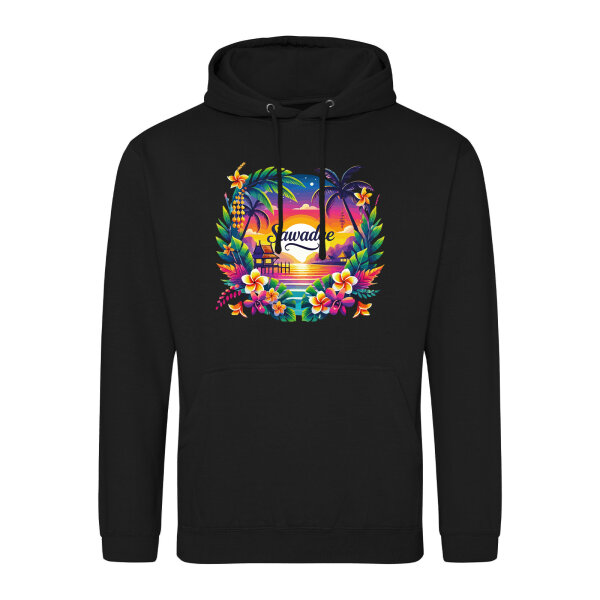 Unisex Hoodie Sawadee thailändische Begrüßung
