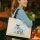 Jutetasche süßer Esel Comic 21 Liter Black