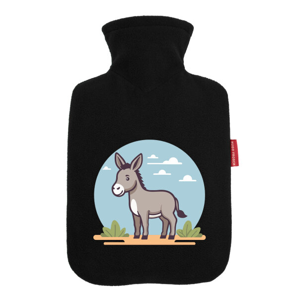 Wärmflasche süßer Esel Comic