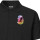 Herren Polo Shirt Fußballspieler bunte Silhouette