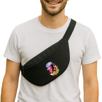 Bauchtasche Fußballspieler bunte Silhouette 2,5...