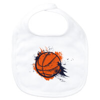 Baby Lätzchen Basketball bunt Klettverschluss