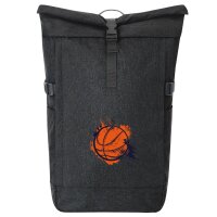 Kurierrucksack Basketball bunt 30-44 Liter Black Melange