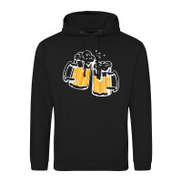 Unisex Hoodie Bierkrüge anstoßen...