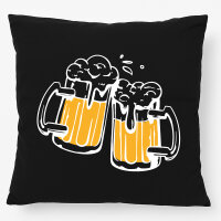 Kissen Bierkr&uuml;ge ansto&szlig;en...